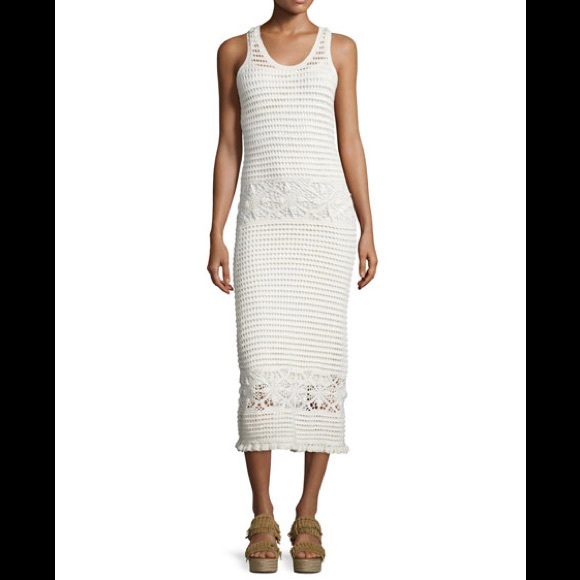 Tory Burch Dresses & Skirts - NWT Tory Burch Nerano Crochet Knit Tank Dress